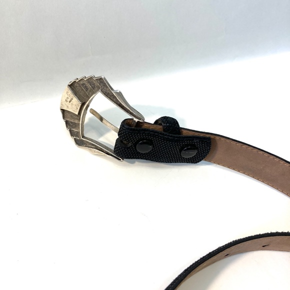 Judith Jack belt with sterling silver and onyx art deco buckle. Waist size 28 main image 4